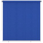 vidaXL Store roulant d'extérieur 220x230 cm Bleu PEHD