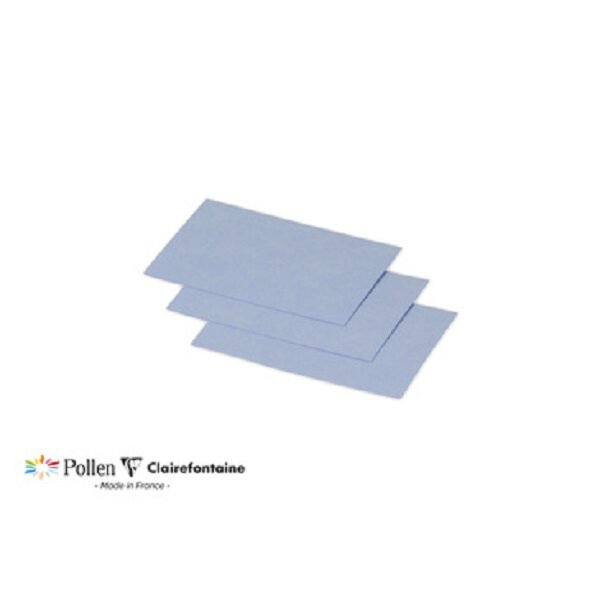 Lot de 25 Cartes Pollen 70x95 - Clairefontaine - bleu lavande