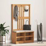 vidaXL Portemanteau SANDNES 87x40x159 5 cm bois massif pin
