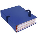 Chemise Dos Extensible 13 cm Recouvert Papier 24x32cm Bleu Foncé EXACOMPTA