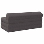 vidaXL Canapé-lit pliable Gris clair 120 x 60 x 49 cm Tissu