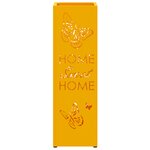 vidaXL Porte-Parapluies Jaune moutarde Métal Standard Motifs décoratifs