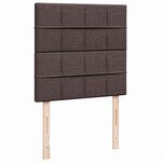 vidaXL Sommier à lattes de lit avec matelas Marron foncé 80x200 cm