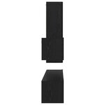 vidaXL Ensemble meuble TV 4 Pièces Chêne noir 200 x 30 x 30 cm