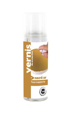 Vernis nacré doré spray 125 ml