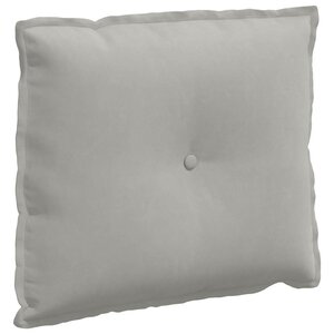 vidaXL Coussin de Dos Gris clair 60 x 50 cm Tissu en microfibre