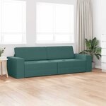 vidaXL Canapé-Lit 200cm Vert foncé tissu