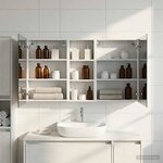 vidaXL Ensemble de Meubles de Salle de Bain 3 Pièces 130 x 14 5 x 70 cm