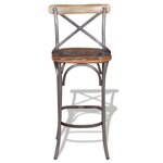 vidaXL Tabouret de bar Bois de récupération massif