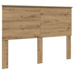 vidaXL Tête de lit Chêne artisanal 140 cm Bois d'ingénierie