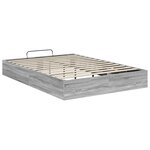 vidaXL Cadre de lit ottoman Gris Sonoma 193 x 120 x 25 cm