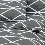 vidaXL Ensemble de housse de couette Gris 260x240 cm Coton