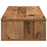 vidaXL Étagère murale avec tiroirs vieux bois bois d'ingénierie