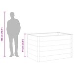 vidaXL Lit surélevé de jardin WPC 150x100x91 cm Gris