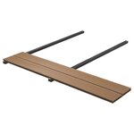 vidaXL Panneaux de terrasse creux et accessoires WPC 40 m² 2 2 m Teck