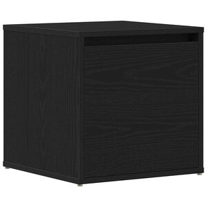 vidaXL Commode Chêne noir 40 5 x 40 x 40 cm Bois d'ingénierie