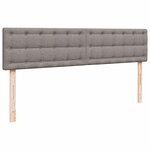 VidaXL Cadre de lit ottoman avec matelas taupe 180x200 cm tissu