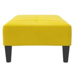 vidaXL Repose-pied jaune 77x55x31 cm velours