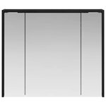 vidaXL Armoire Miroir de Salle de Bain Chêne noir 73 5 x 16 x 62 5 cm