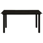 Salon de jardin meuble d'extérieur ensemble de mobilier 5 pièces rotin pvc noir 02_0016617