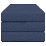 vidaXL Canapé-lit pliable 140 x 67 x 45 cm Bleu