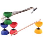 Johntoy 29518 - Outdoor Fun Diabolo avec baguettes en bois