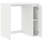 vidaXL Armoire pour machine à laver avec porte Blanc 87 x 60 x 89 cm