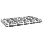 vidaXL Canapé central palette de jardin noir bois de pin imprégné