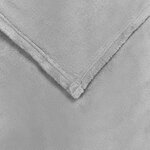 vidaXL Jeté Gris 240 x 270 cm Toison