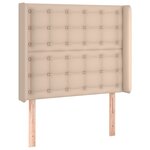 vidaXL Sommier à lattes de lit matelas LED Cappuccino 80x200cm