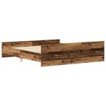 vidaXL Cadre de lit sans matelas vieux bois 180x200 cm bois ingénierie