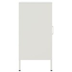 vidaXL Buffets 2 Pièces blanc 36x39x79 cm acier laminé à froid