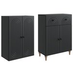 vidaXL Ensemble de Meubles 2 Pièces 66 x 34 5 x 90 cm Bois d'ingénierie
