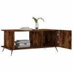 vidaXL Table basse chêne fumé 90x50x40 cm bois d'ingénierie