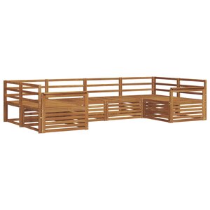 vidaXL Ensemble de canapés d'extérieur 6 pc Naturel