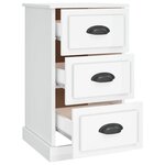 vidaXL Table de chevet blanc brillant 39x39x67 cm bois d’ingénierie