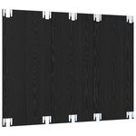 vidaXL Meuble TV mural Chêne Noir 120 x 23 5 x 90 cm Bois d'ingénierie