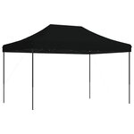 vidaXL Tente de réception pliable escamotable noir 440x292x315 cm