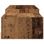 vidaXL Meuble TV mural Montage mural Bois ancien 180 x 28 x 21 cm