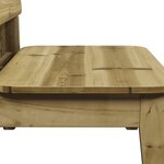 vidaXL Chaises de jardin lot de 2 cire marron 60x52 5x72 cm