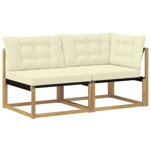 vidaXL Unité de canapé sectionnel Blanc 162 5 x 83 x 73 cm
