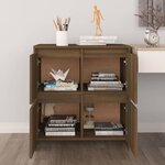 vidaXL Buffet Chêne marron 70x41x75 cm Bois d'ingénierie