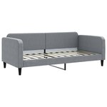 vidaXL Lit de jour avec gigogne sans matelas gris clair 90x200 cm