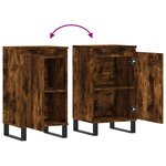 vidaXL Buffet chêne fumé 40x35x70 cm bois d'ingénierie