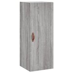 vidaXL Armoire murale sonoma gris 34 5x34x90 cm