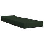 vidaXL Canapé-lit pliable Vert foncé 200 x 70 x 15 cm Tissu
