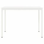vidaXL Table de bar Blanc 110 x 55 x 105 cm Bois de pin massif
