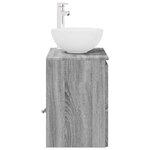 vidaXL Vanité de lavabo mural Sonoma gris 49 5 x 41 x 64 5 cm
