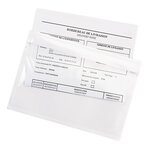 Pochette porte-documents adhésive transparente raja super 225x165 mm (lot de 1000)