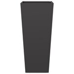 vidaXL Jardinière noir 35x35x75 cm acier